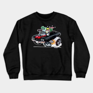 MONSTER MUSCLE Black n Red Vince Crains High Octane Art! Crewneck Sweatshirt